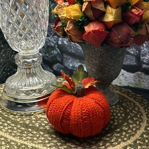 Handmade Knit Pumpkin